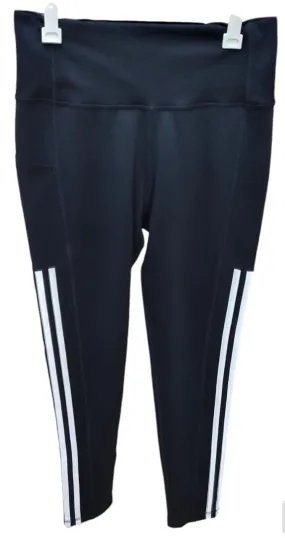 Adidas Women’s Three Stripes Aeroready Leggings Black Athletic Yoga Gym