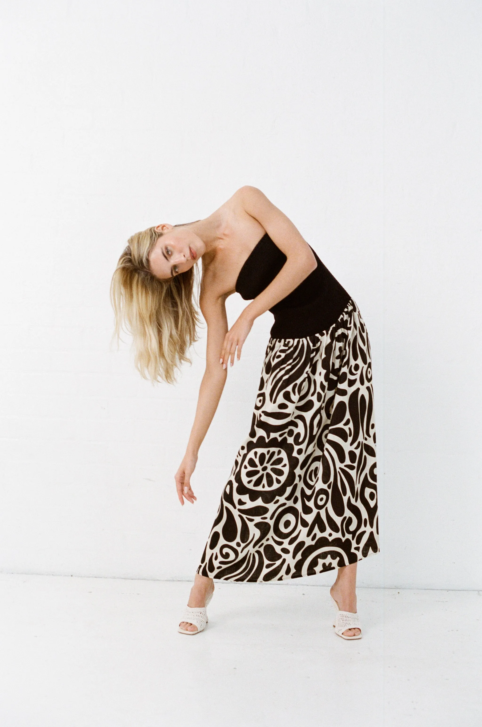 Alyss Maxi Dress - Noir Geo