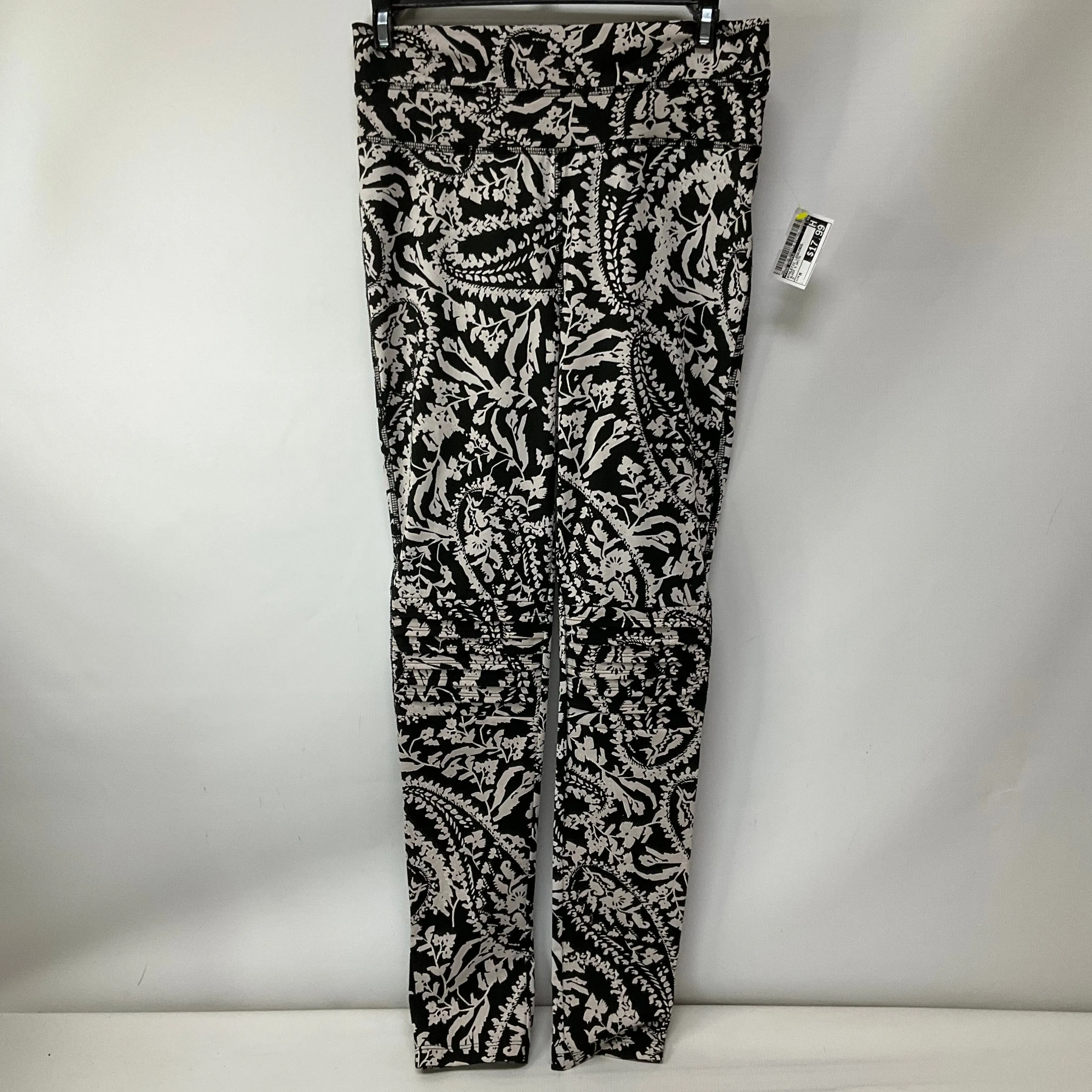 Athletic Leggings By Free People In Black & White, Size: M