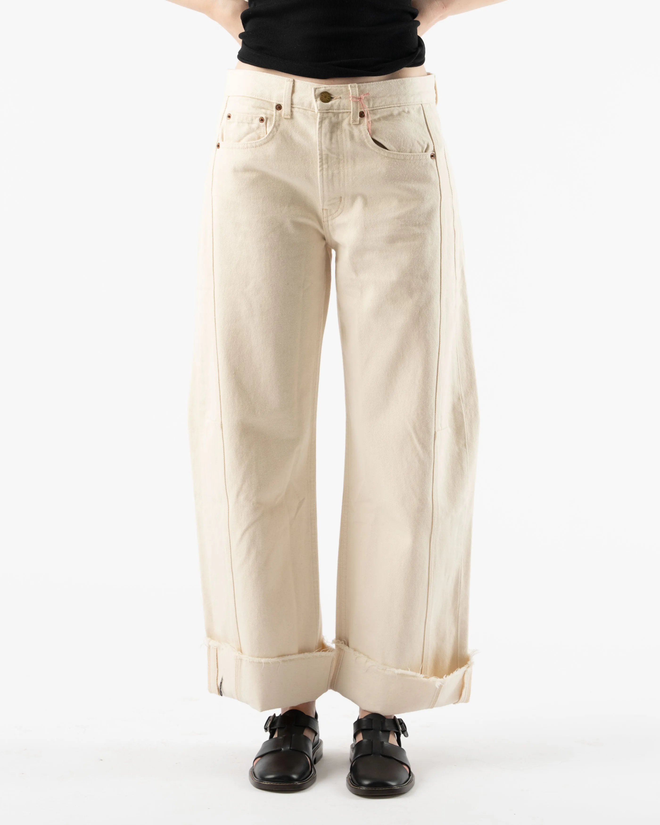 B Sides Relaxed Cuffed Lasso in Clair Rinse