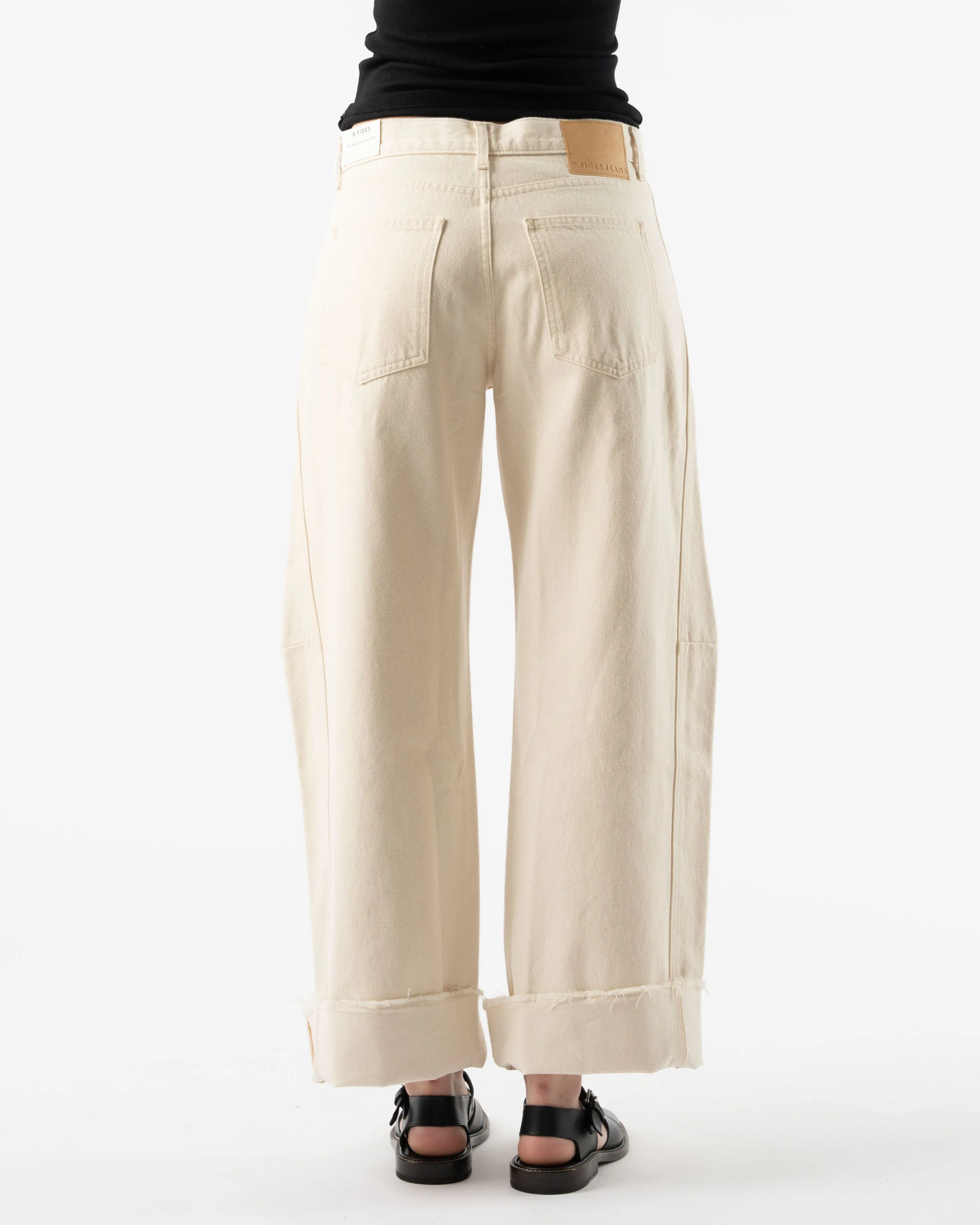 B Sides Relaxed Cuffed Lasso in Clair Rinse