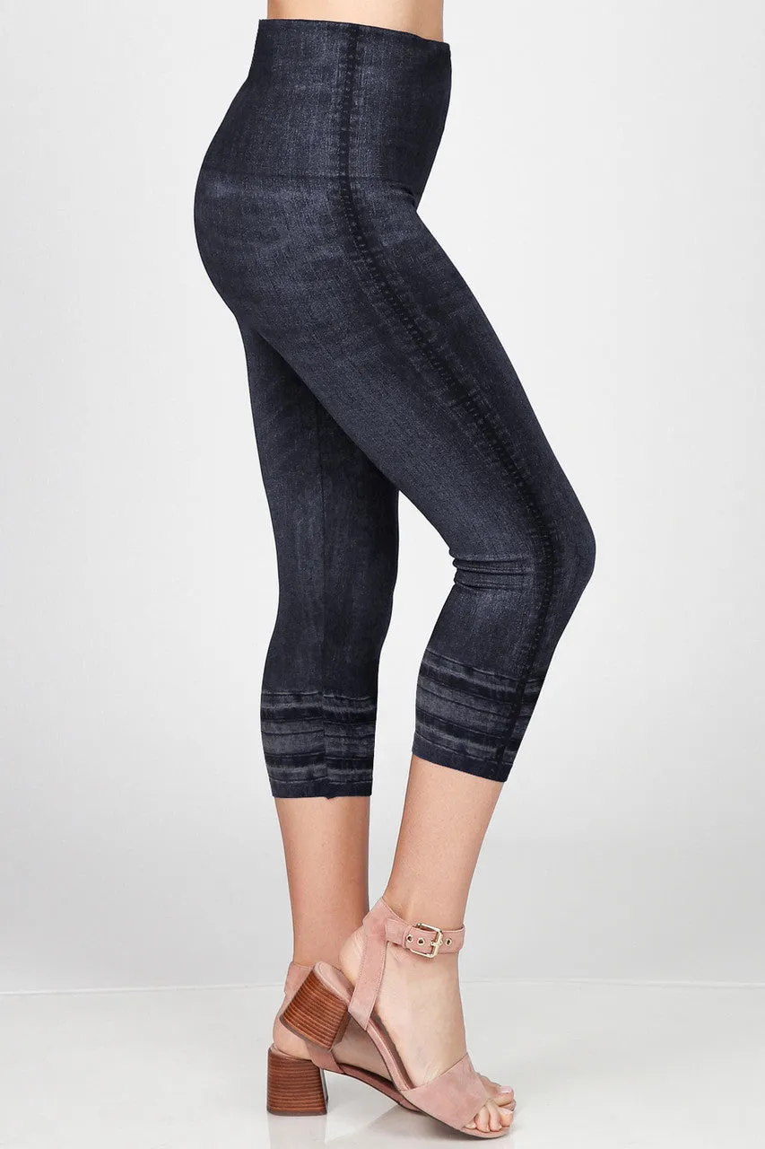 B4223XLBV High Waist Extended Size Crop Legging