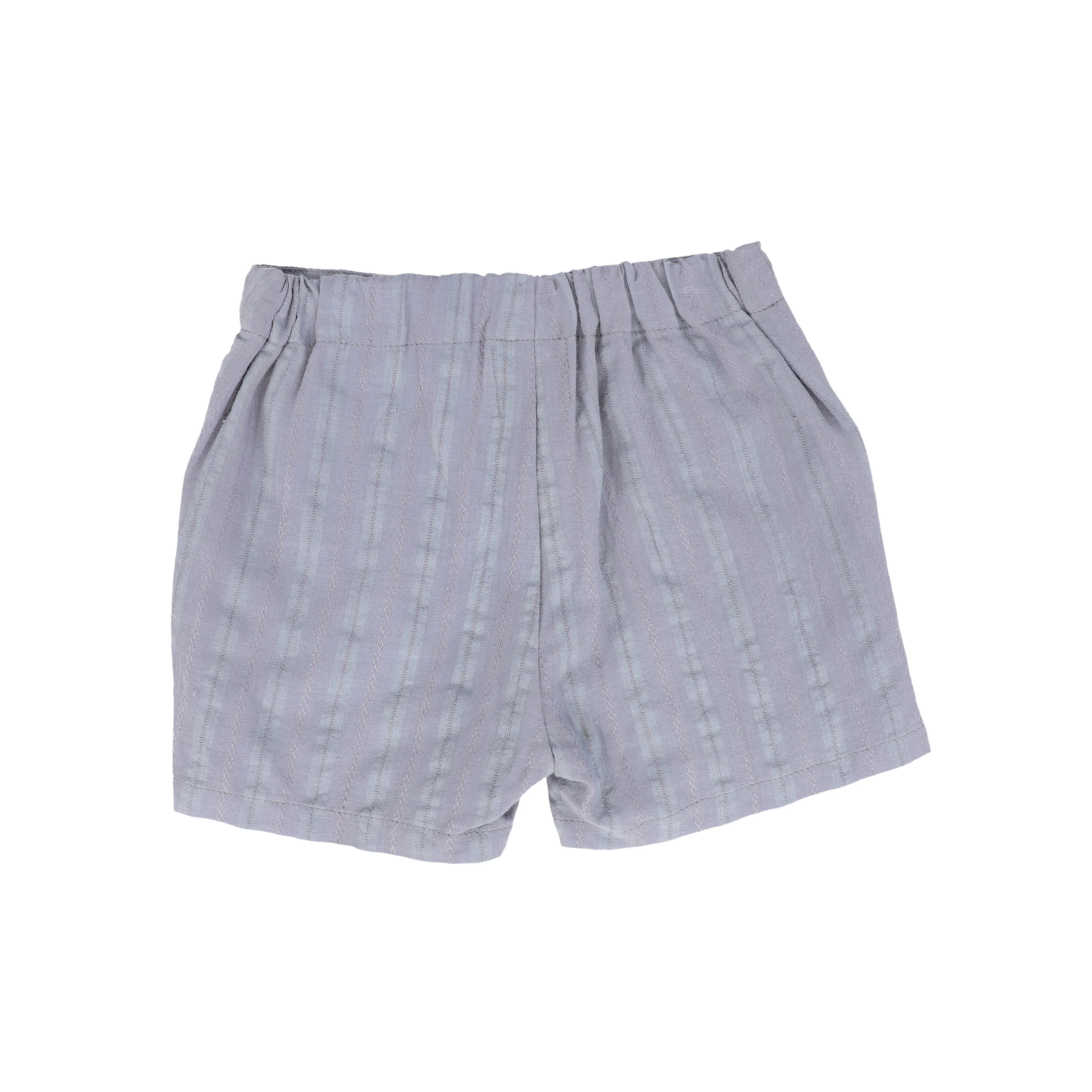 BAMBOO BLUE SOLID SHORTS [FINAL SALE]