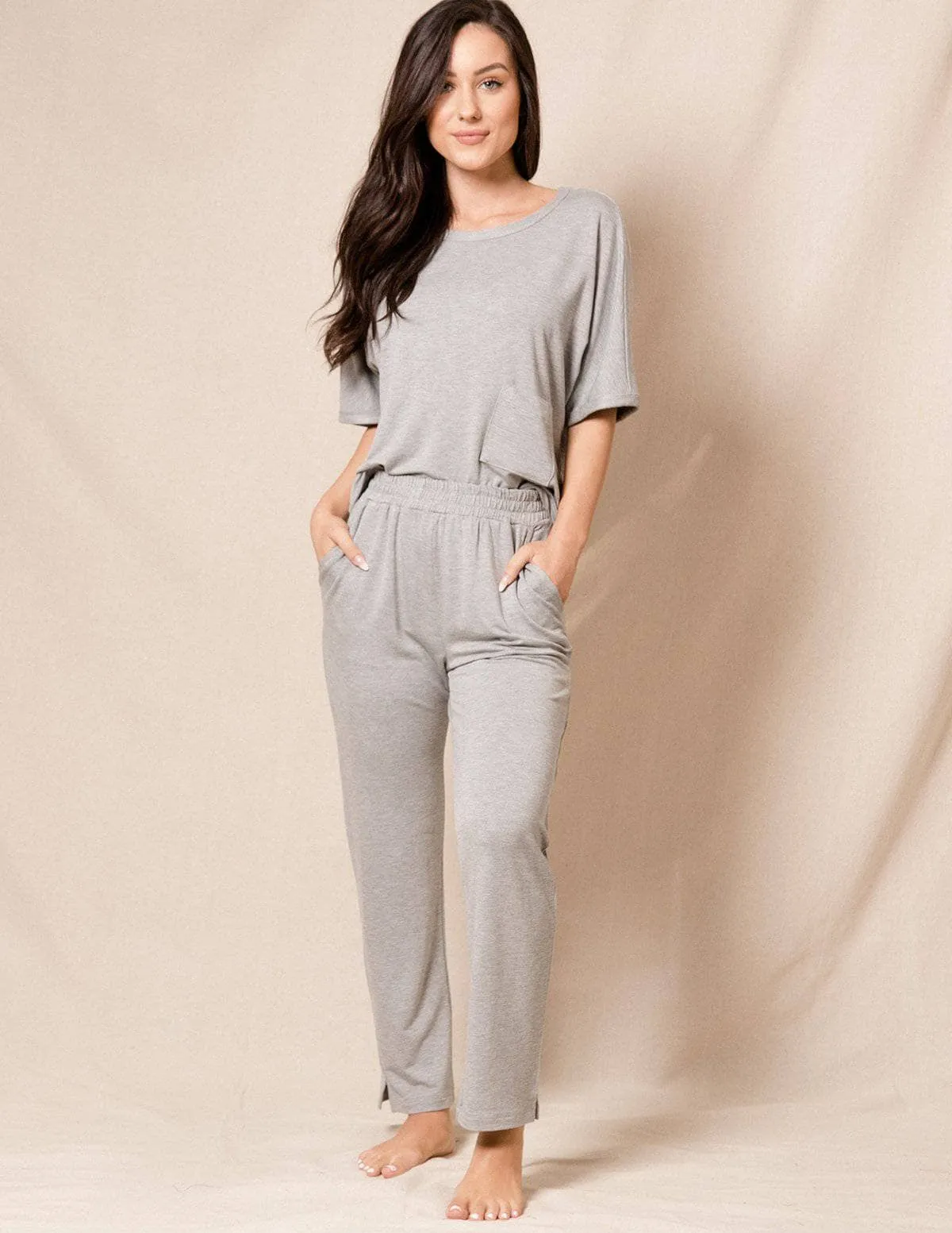 Bamboo French Terry Cropped Top