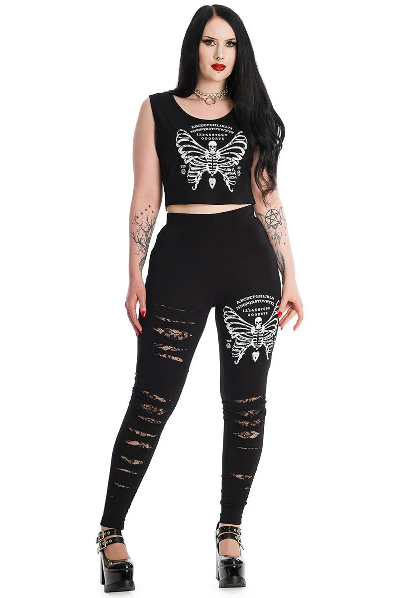 Banned Skeleton Butterfly Leggings