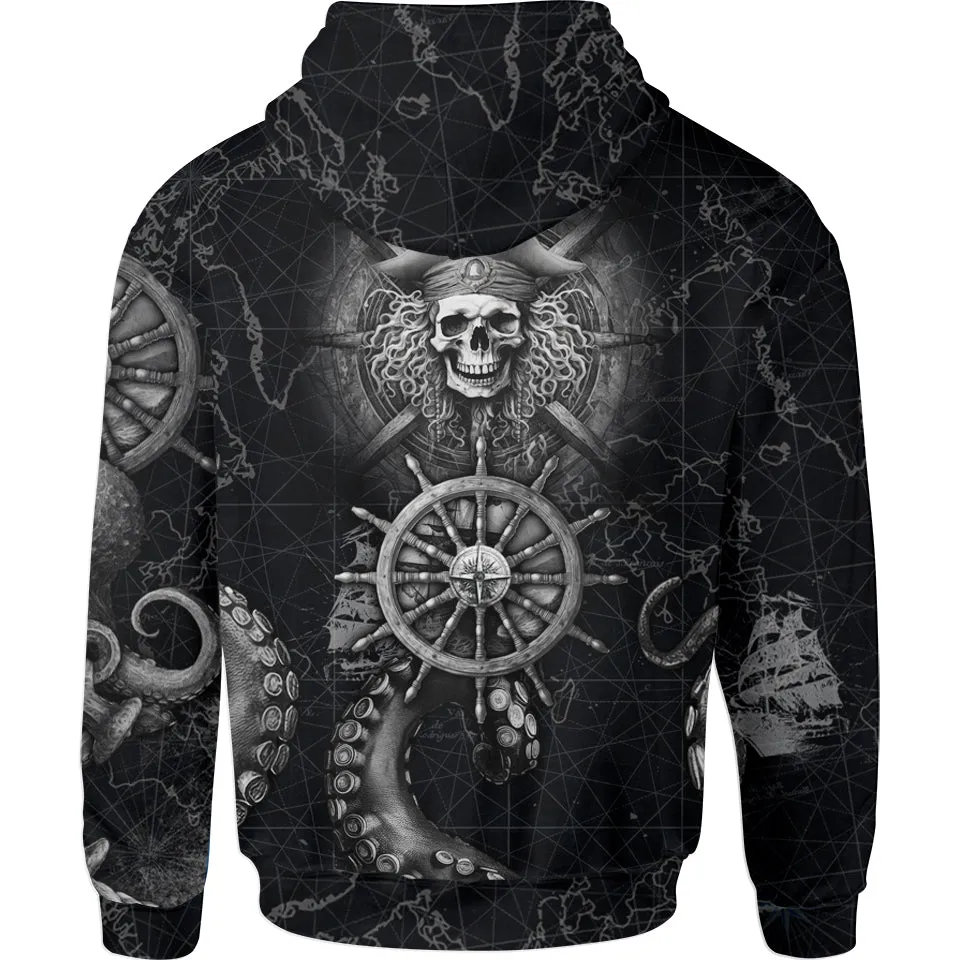 Black Beard Pullover Hoodie