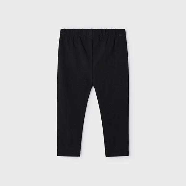 BLACK LONG BASIC LEGGINGS FOR GIRLS