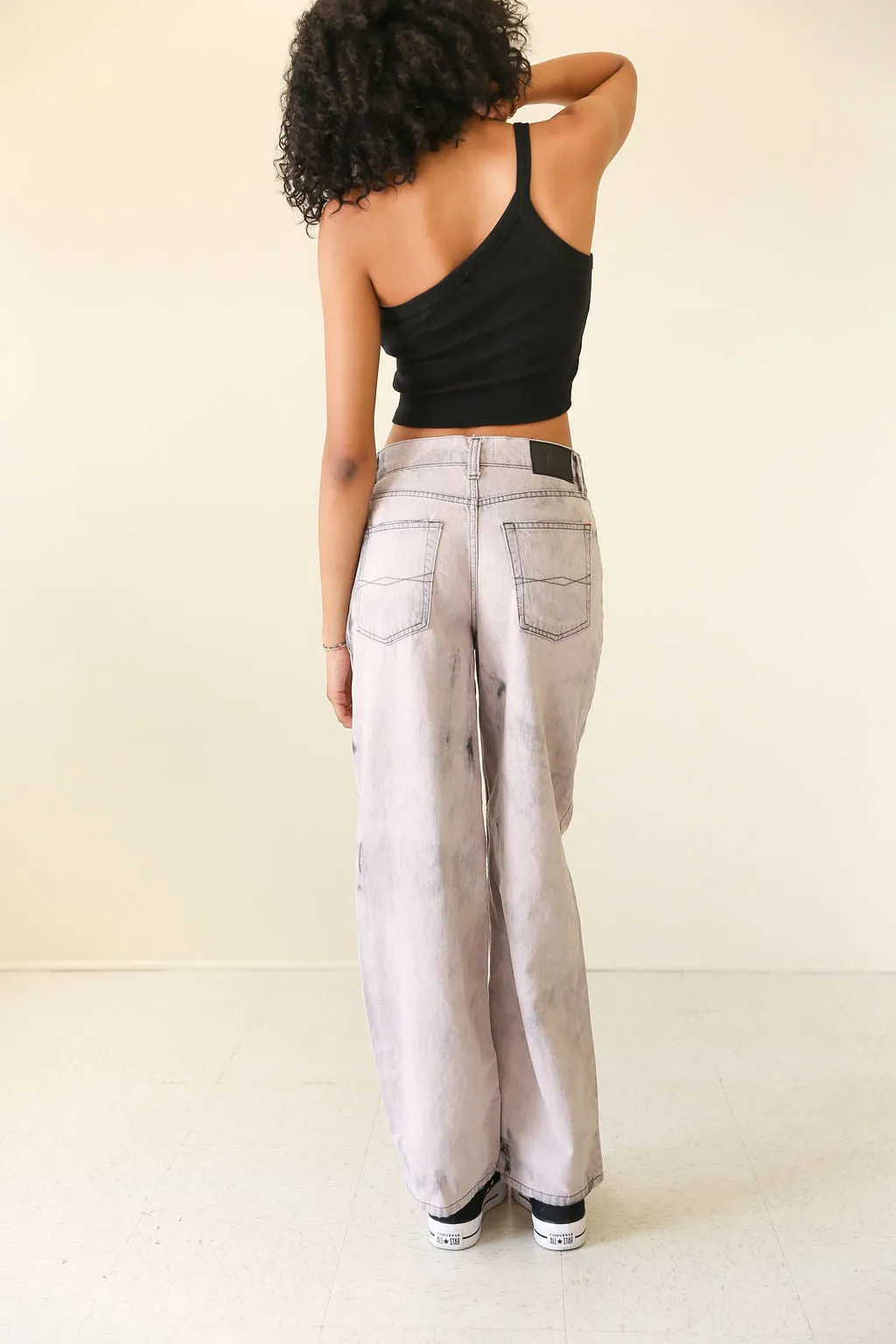Boyfriend Fit Acid Wash Jeans by BDG