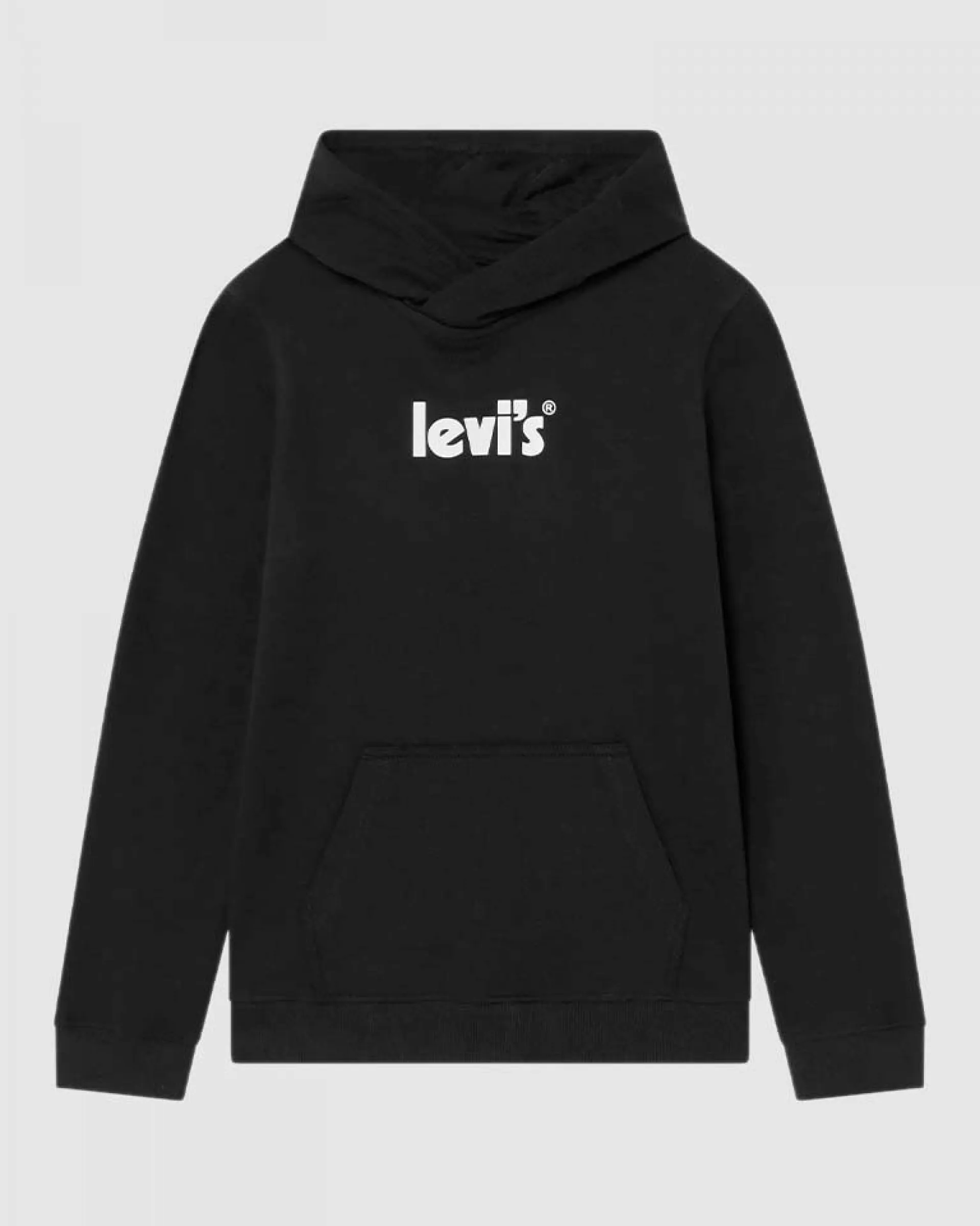 Boys Poster Logo Hoodie in Black