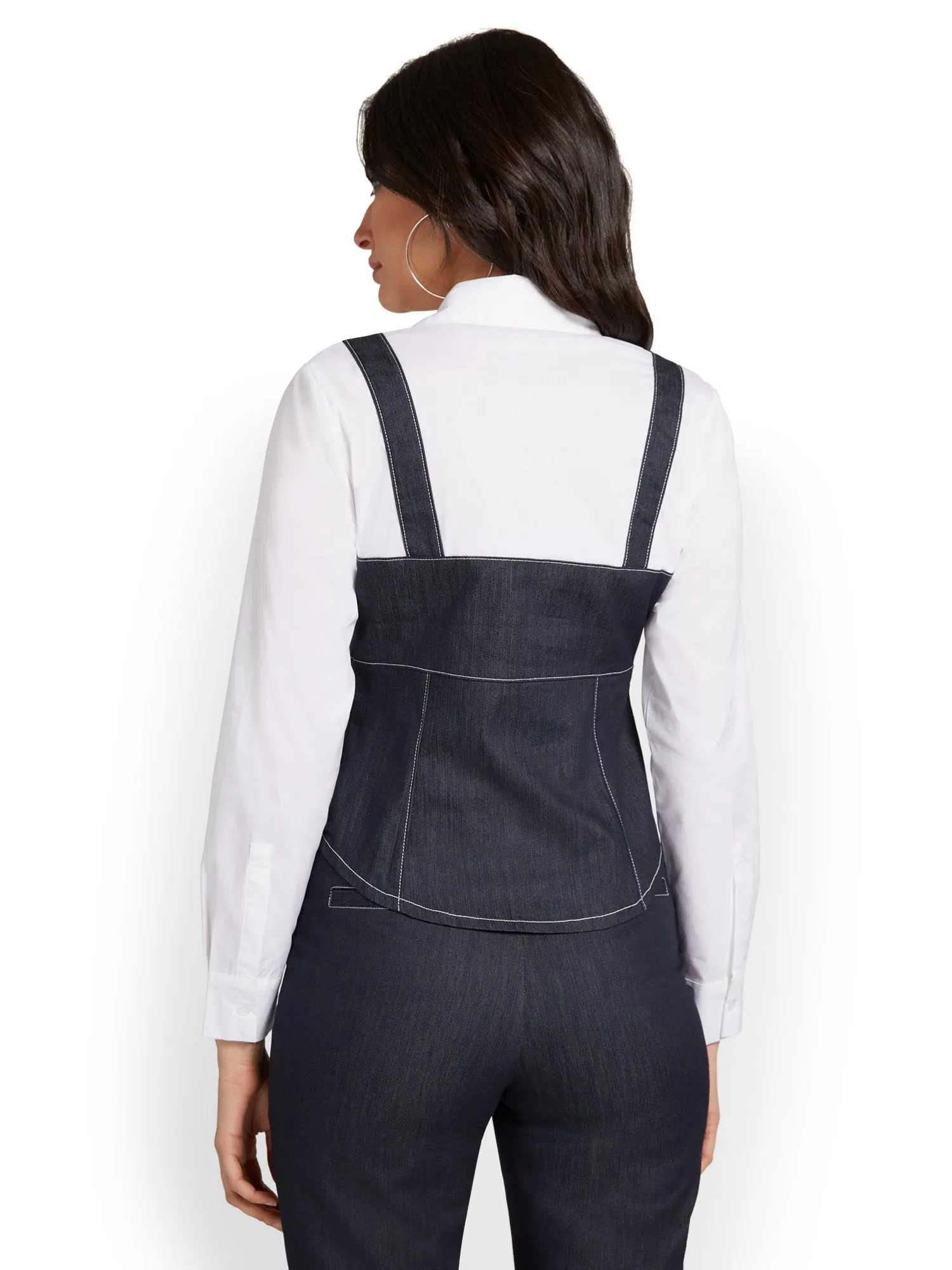 Denim Twofer Top