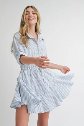 Dress | Striped Button Down