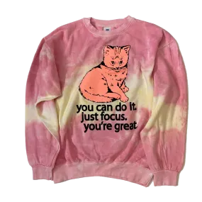 Focus Cat Sweatshirt - Funnel Cake