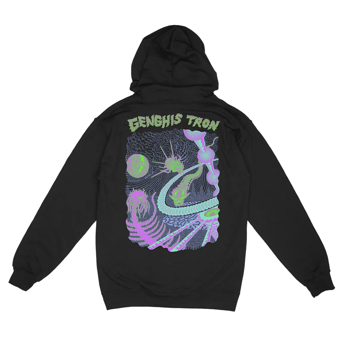 Genghis Tron “Tetsunori Trawaya” Black Zip Up Sweatshirt