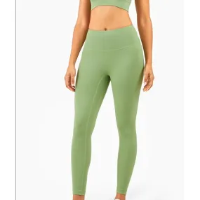 High-Rise Smooth Leggings - Light Green