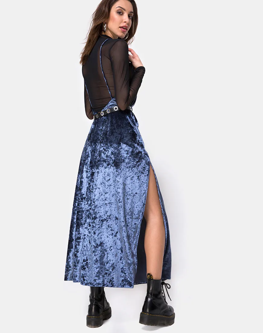 Hime Maxi Dress in Velvet Blue