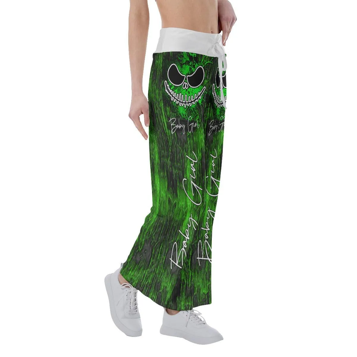 Horror Green Nightmare High-waisted Wide Leg Pants