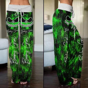 Horror Green Nightmare High-waisted Wide Leg Pants