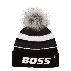 Kids Pom Pom Beanie (Black/White) - J21221/09B
