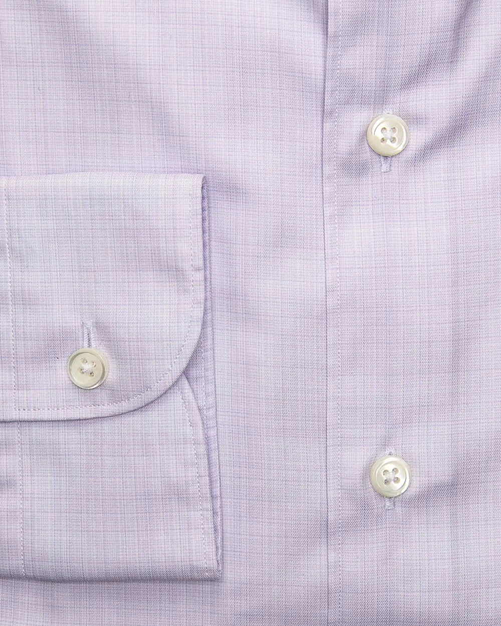 Lavender Grid Check Dress Shirt