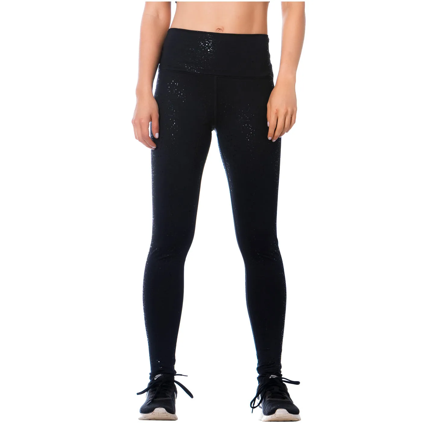 LEGGINGS NEGROS CON CINTURA ALTA PARA MUJER
