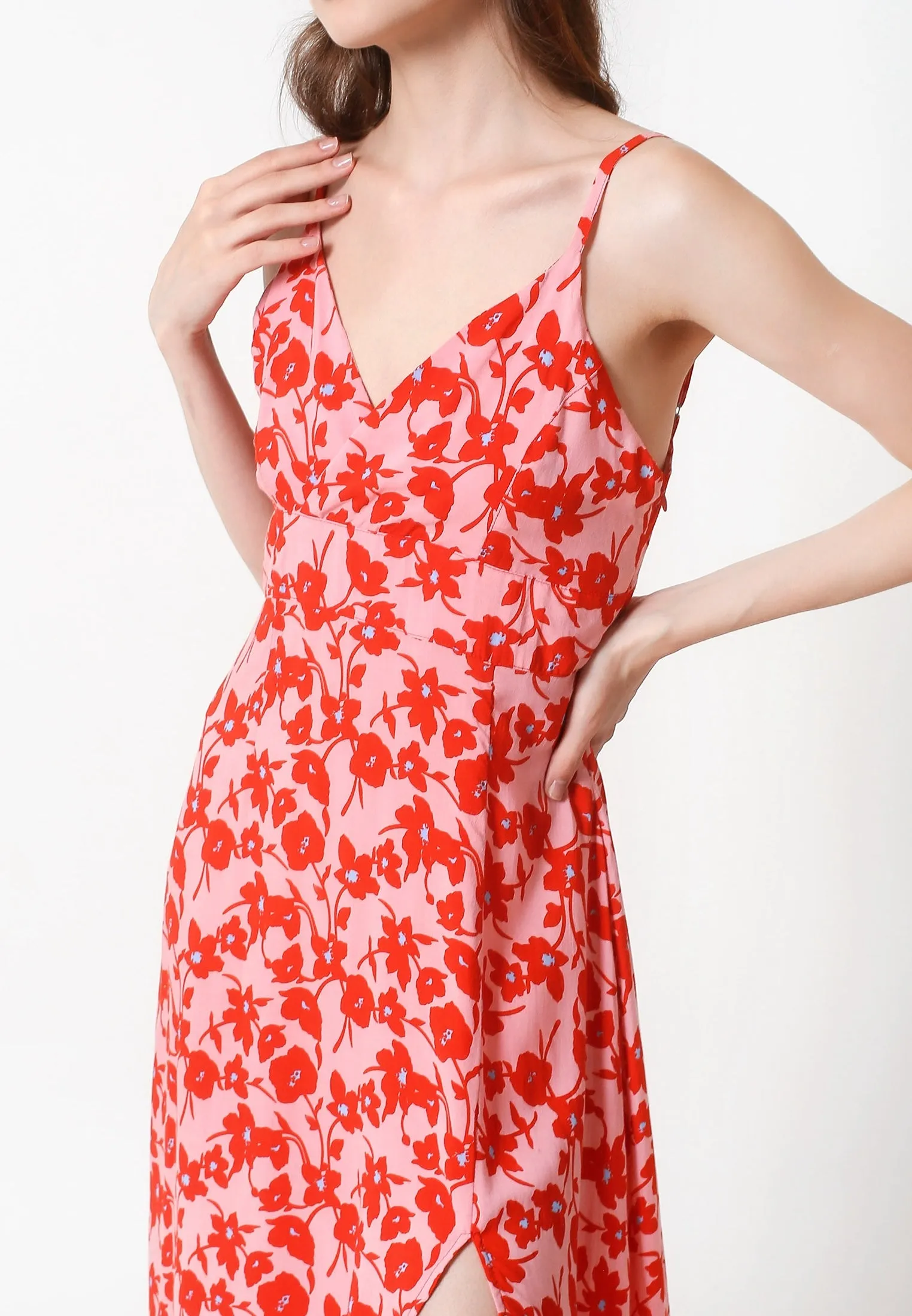 Lily Maxi Dress Pink Merlot