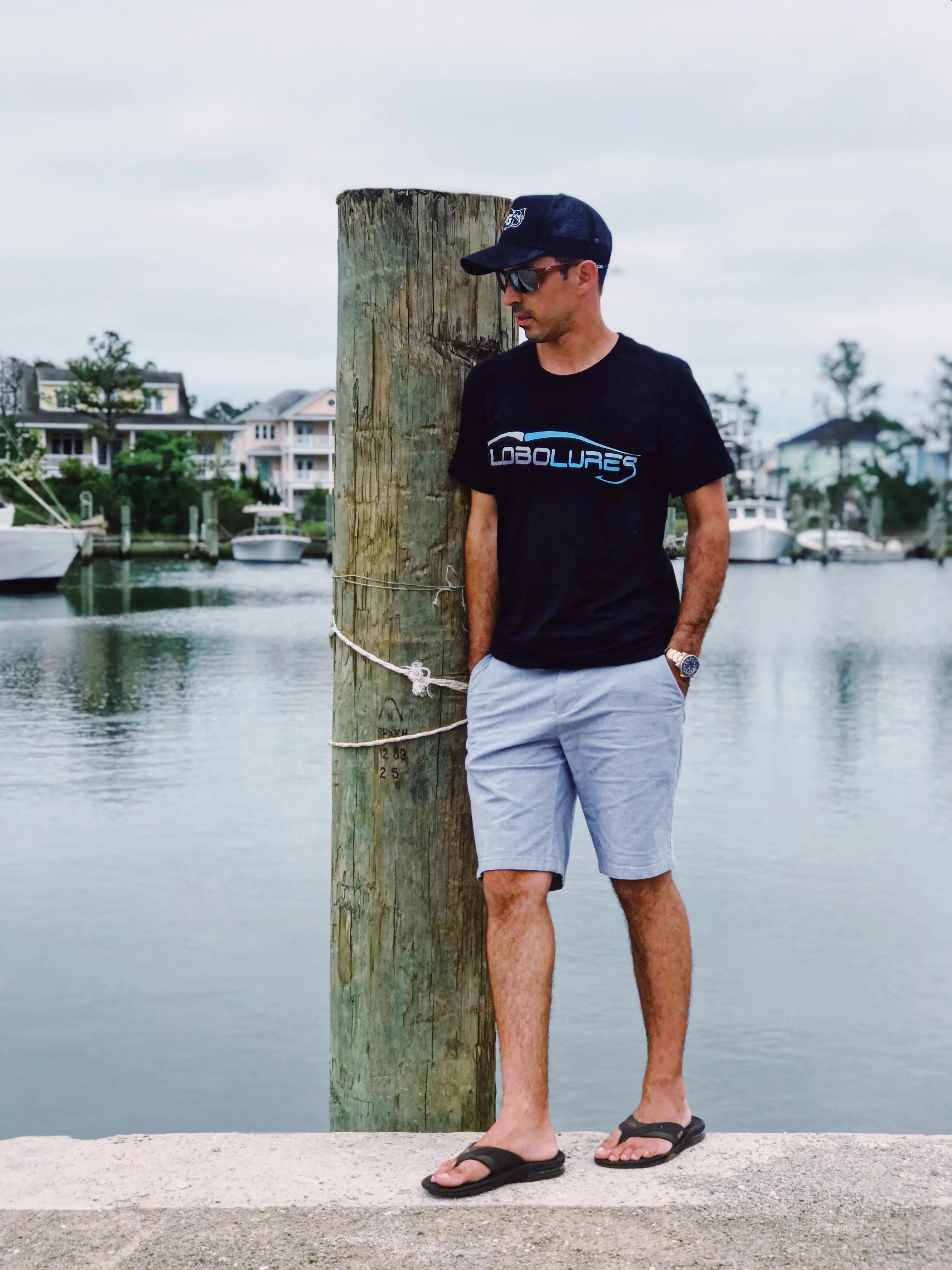 Lobo Lures Signature Lure Logo Premium Cotton T-Shirt