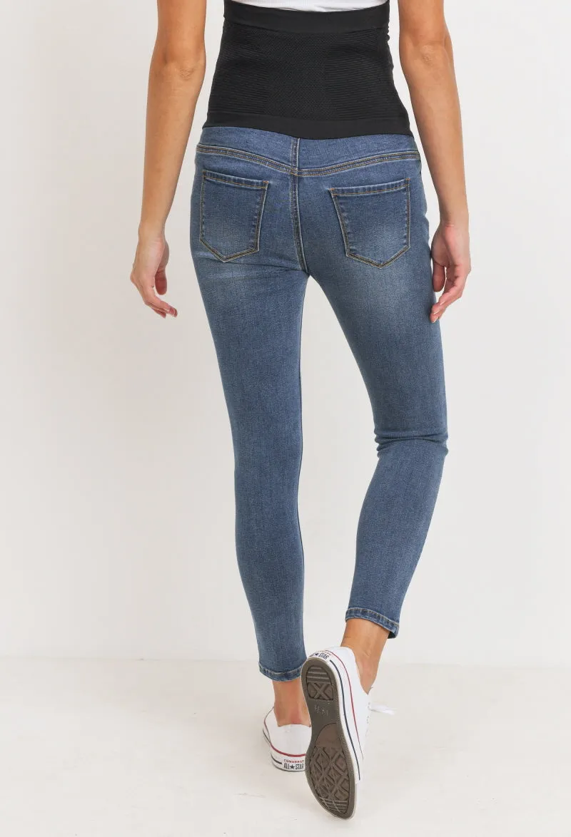 Maternity Stretch Jeans - Blue Jean Baby Skinny Jeans