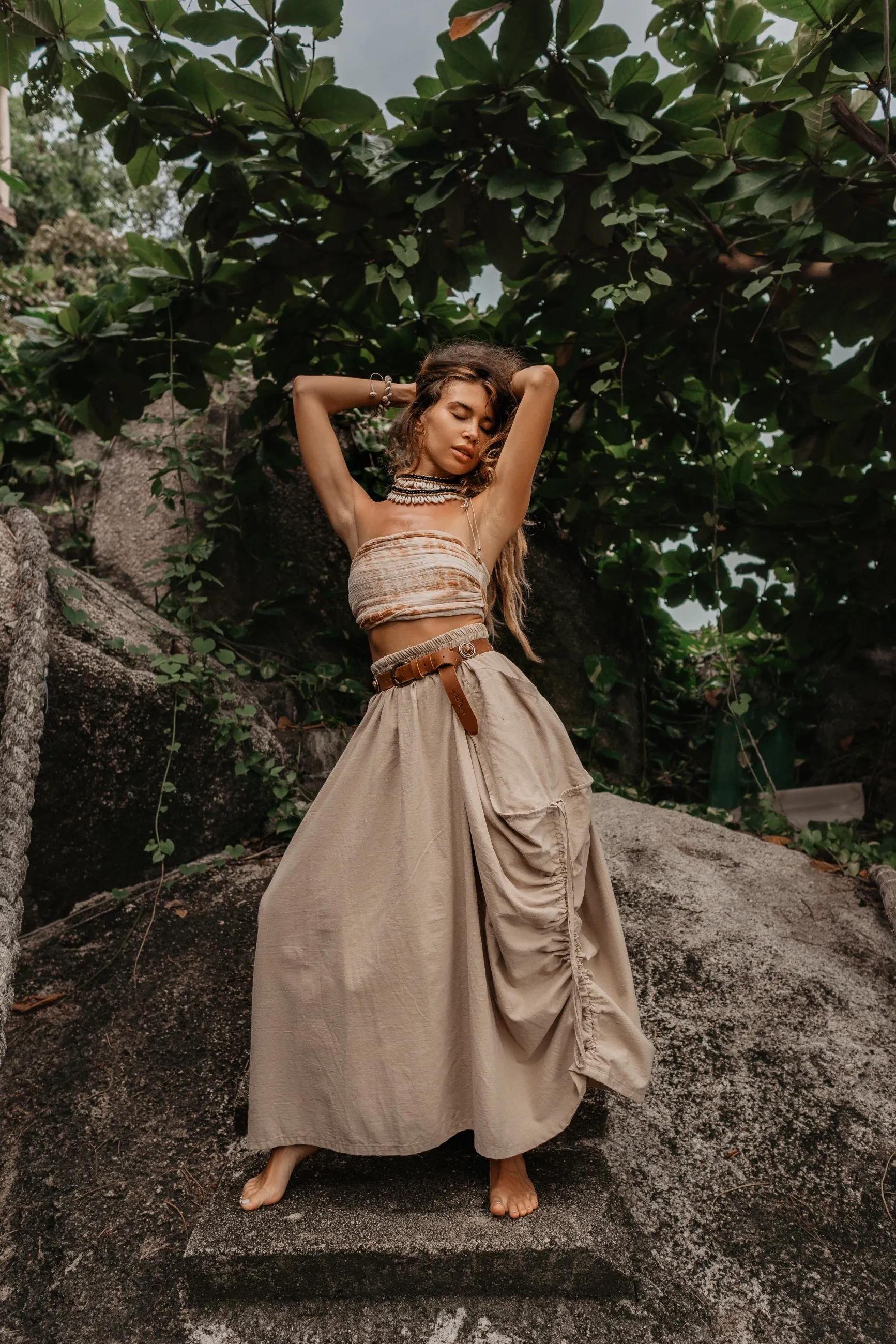Maxi Skirt Alaina Beige