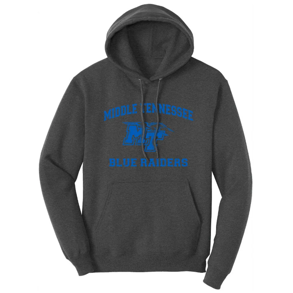 Middle Tennessee State University Blue Raiders Retro Distressed Logo Hoodie