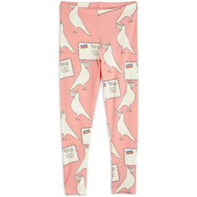 Mini Rodini Pigeons Tencel Aop Leggings Pink