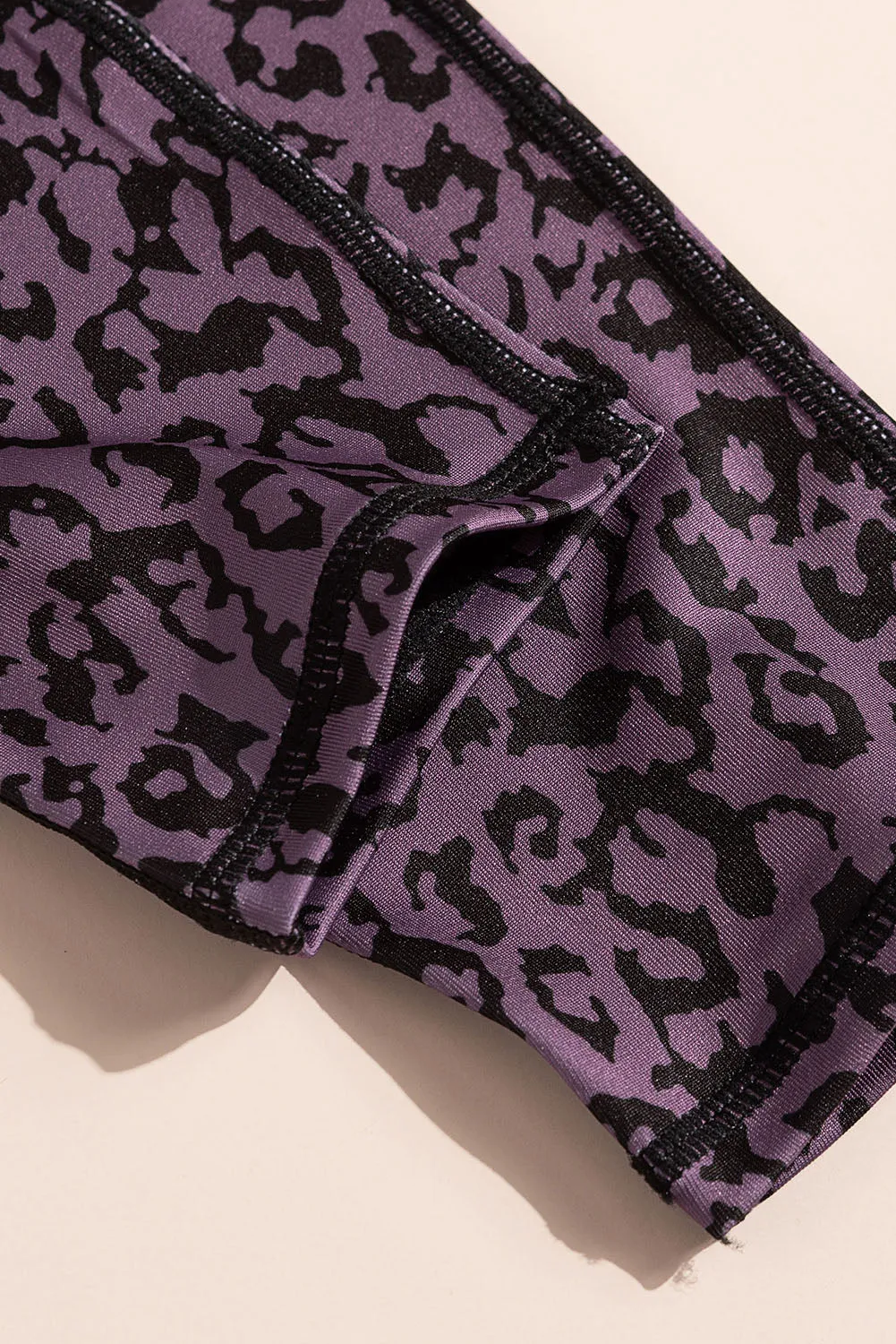 Mocha Leopard Print Active Leggings