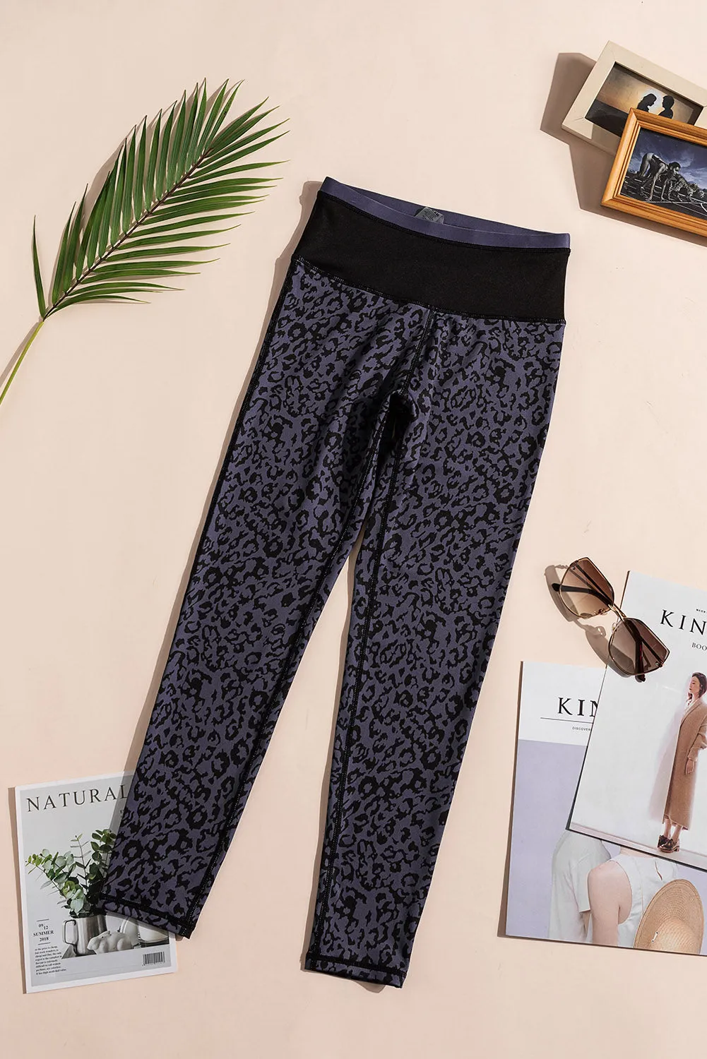 Mocha Leopard Print Active Leggings