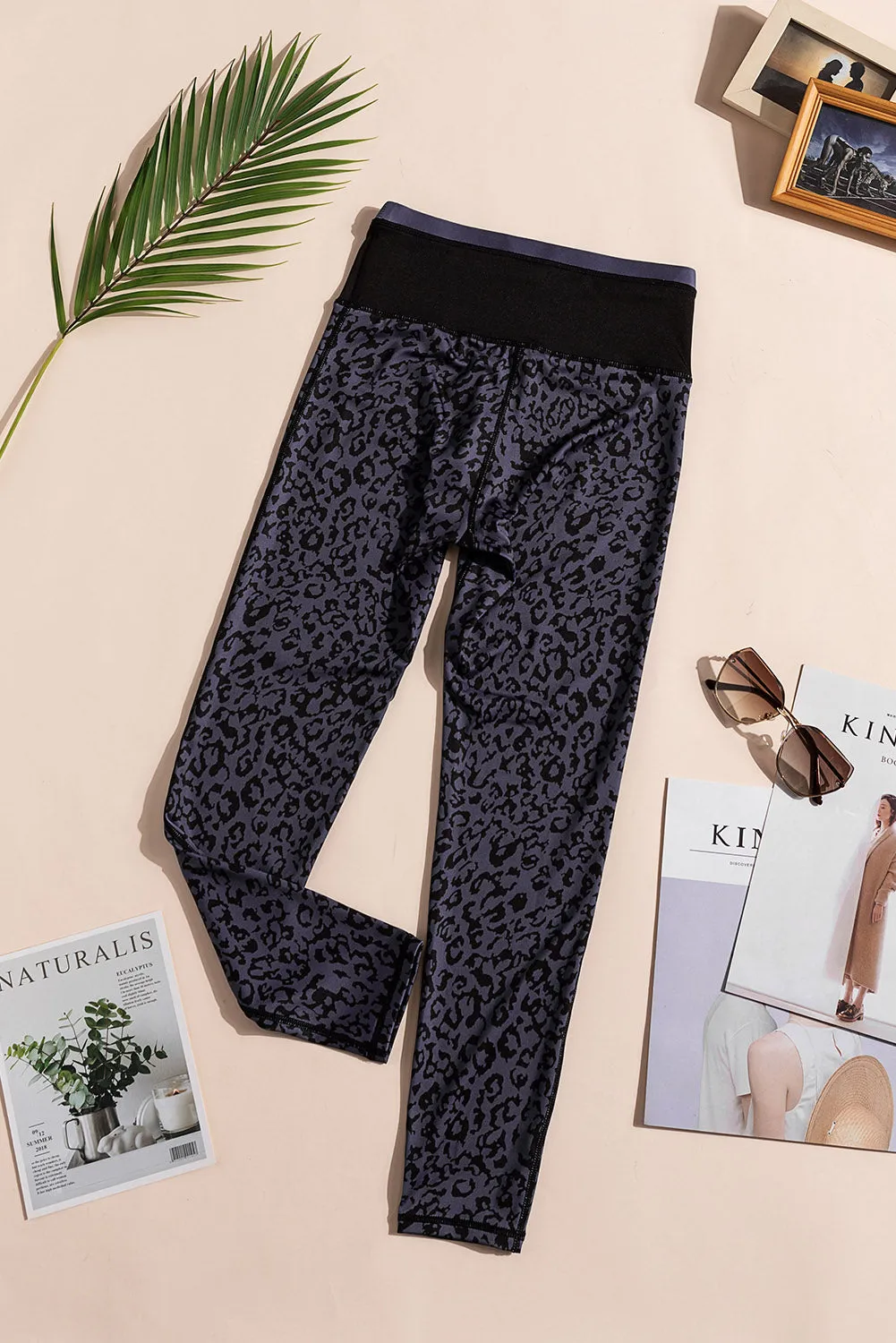 Mocha Leopard Print Active Leggings