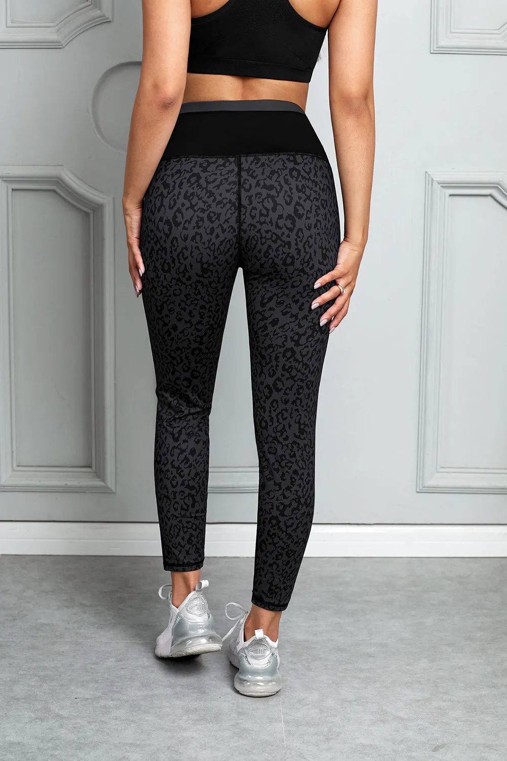 Mocha Leopard Print Active Leggings