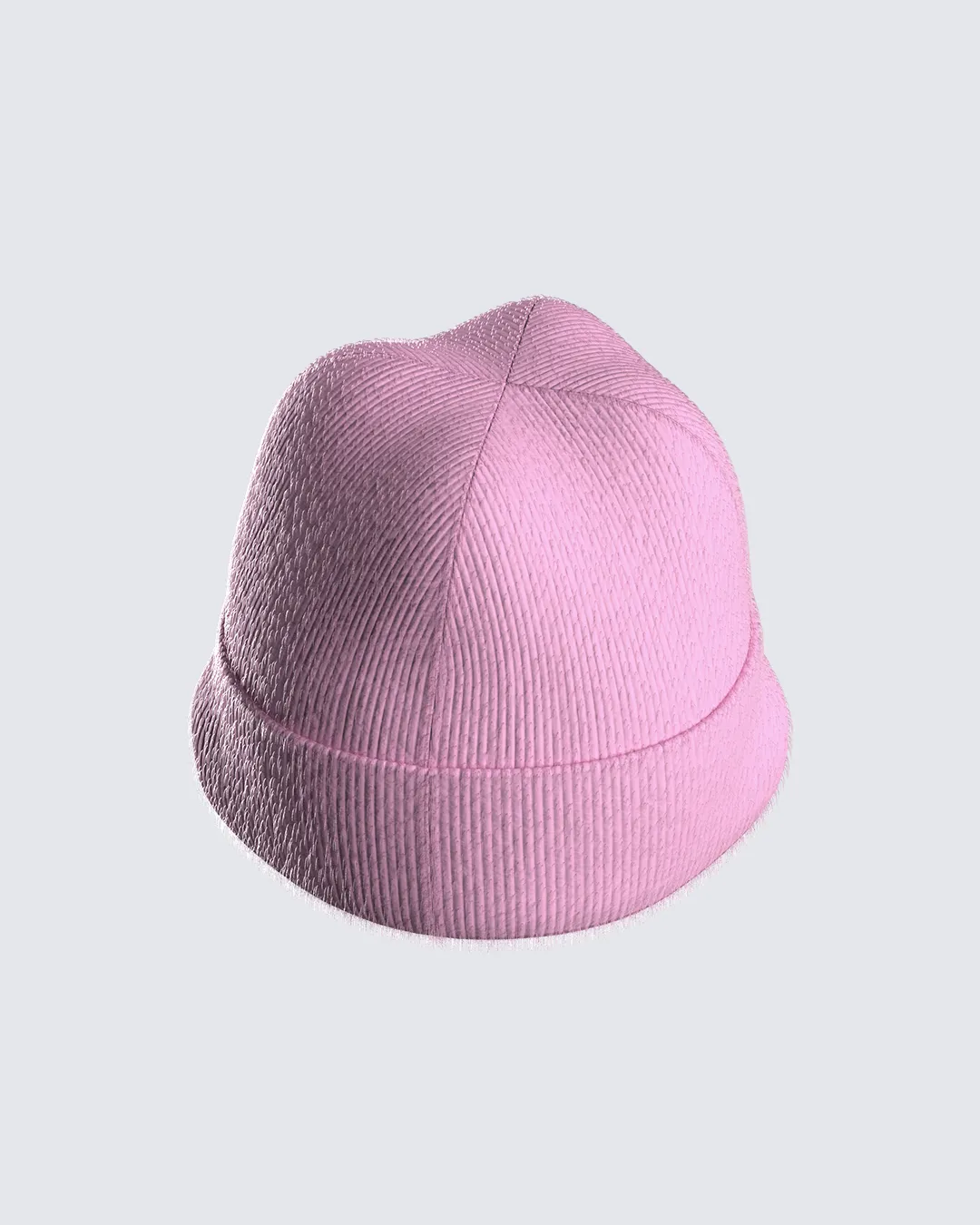 Molly Pink Ribbed Beanie