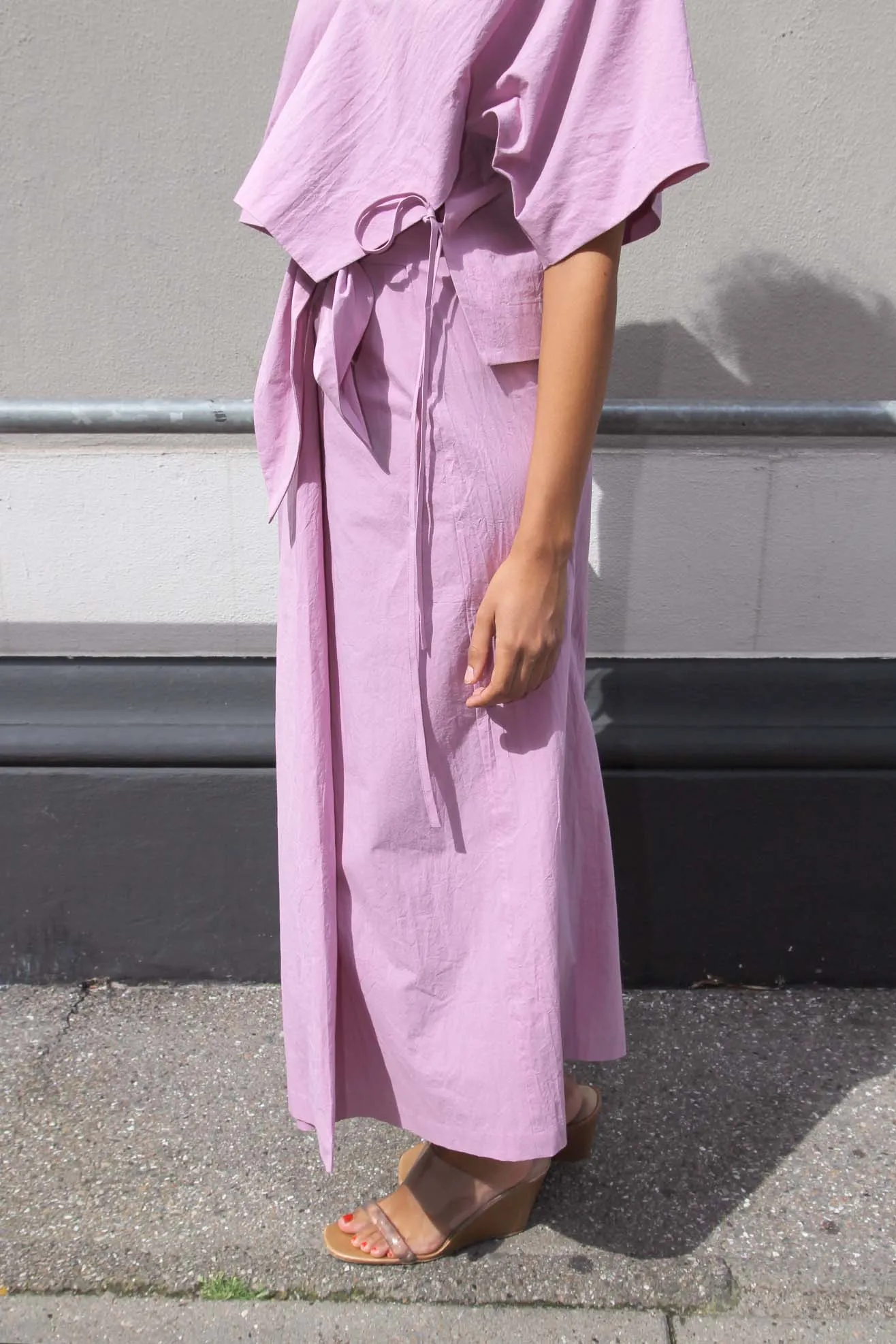 MR. LARKIN, Carlo Wrap Skirt, Orchid