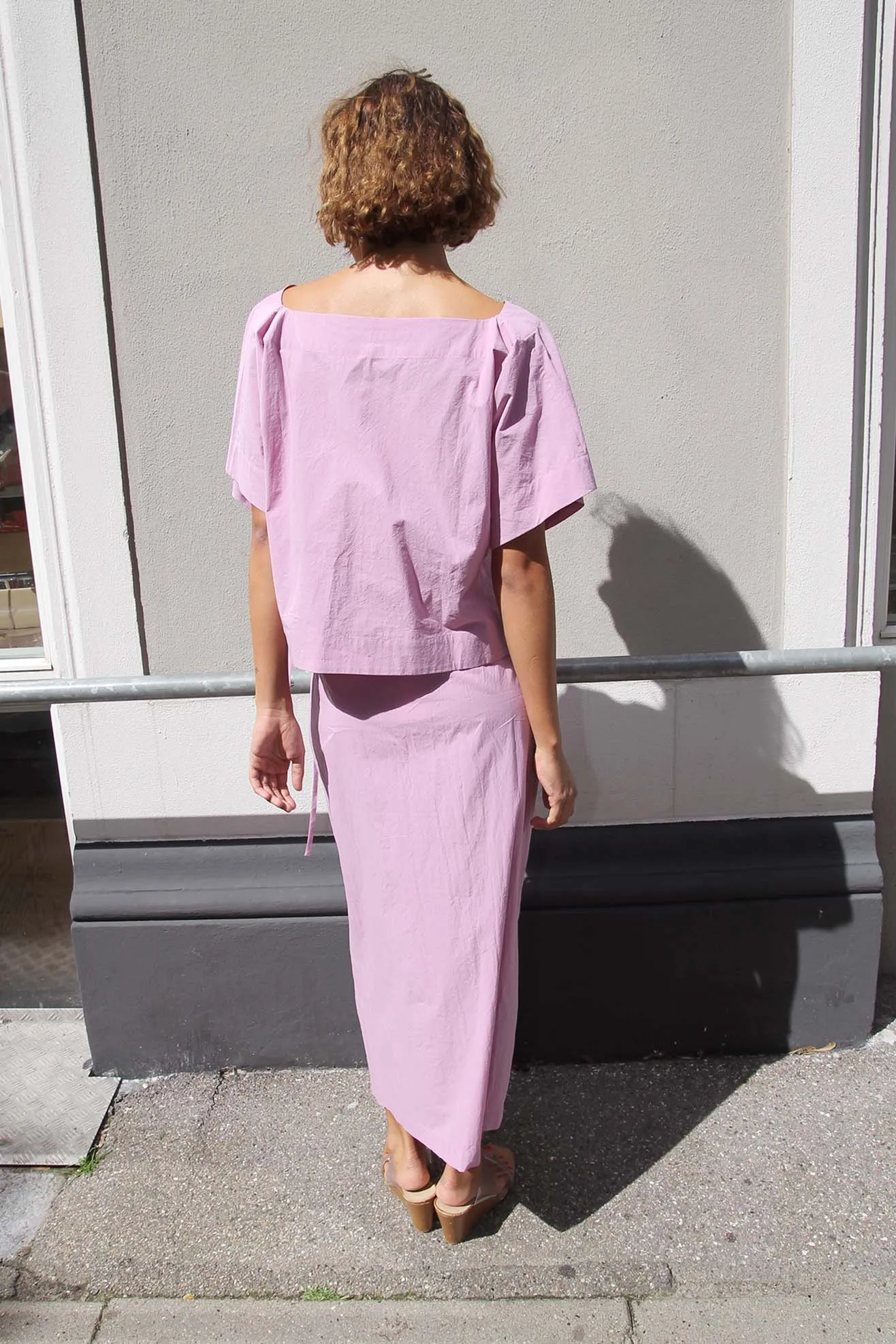 MR. LARKIN, Carlo Wrap Skirt, Orchid