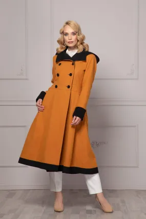 MUSTARD MIDI COAT