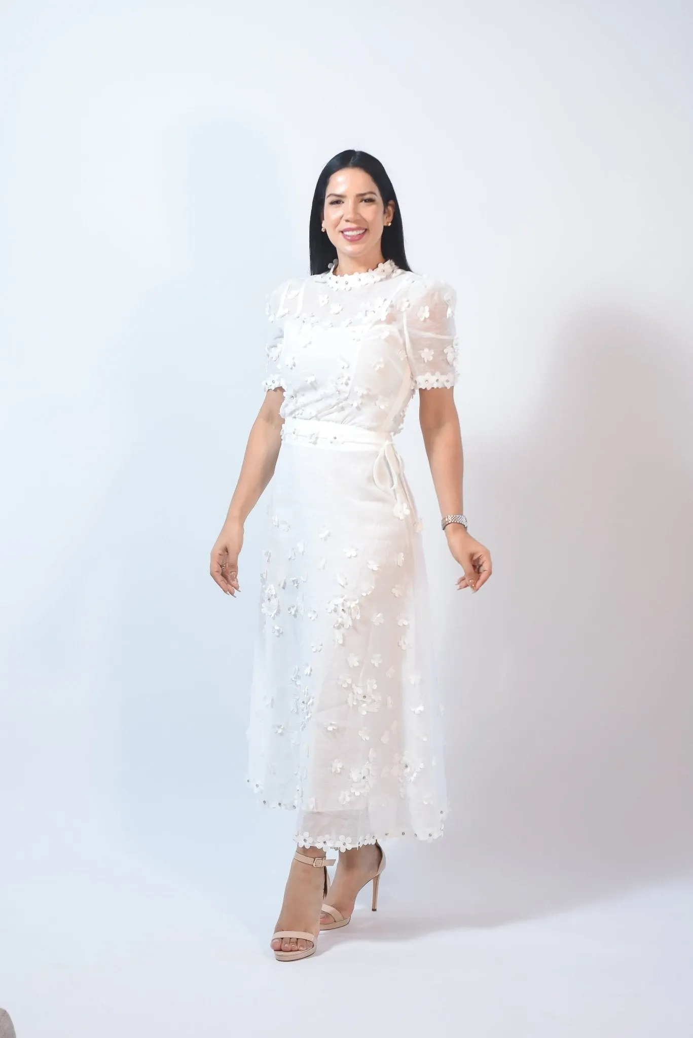 My Unique Flower Skirt White