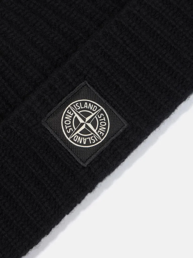 N10B5 Beanie with Logo Patch - BLACK