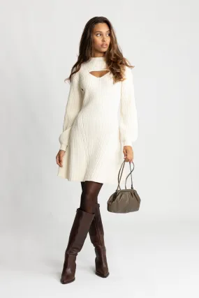 Norfrid Knit Dress - Creme