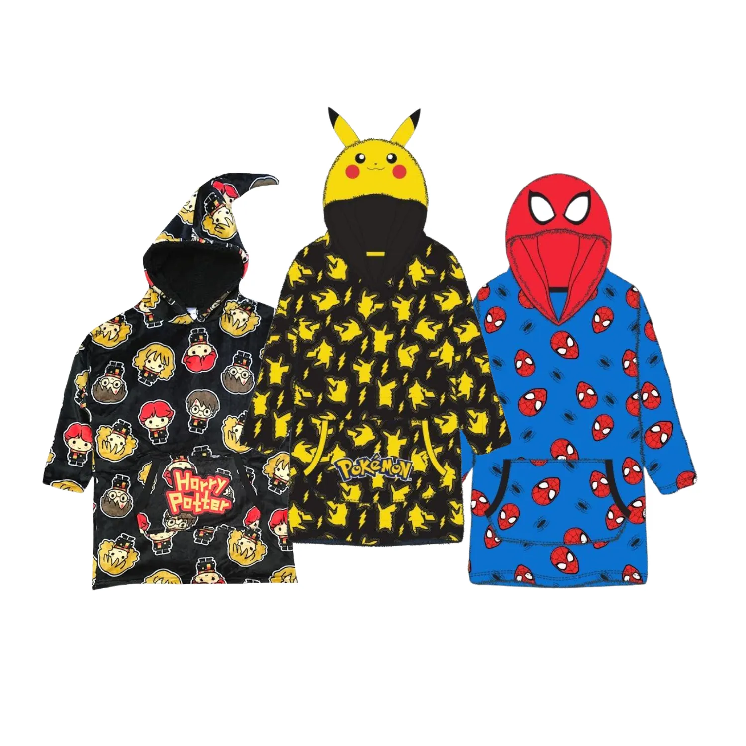 Official Boys Spiderman Oversized Hoodie