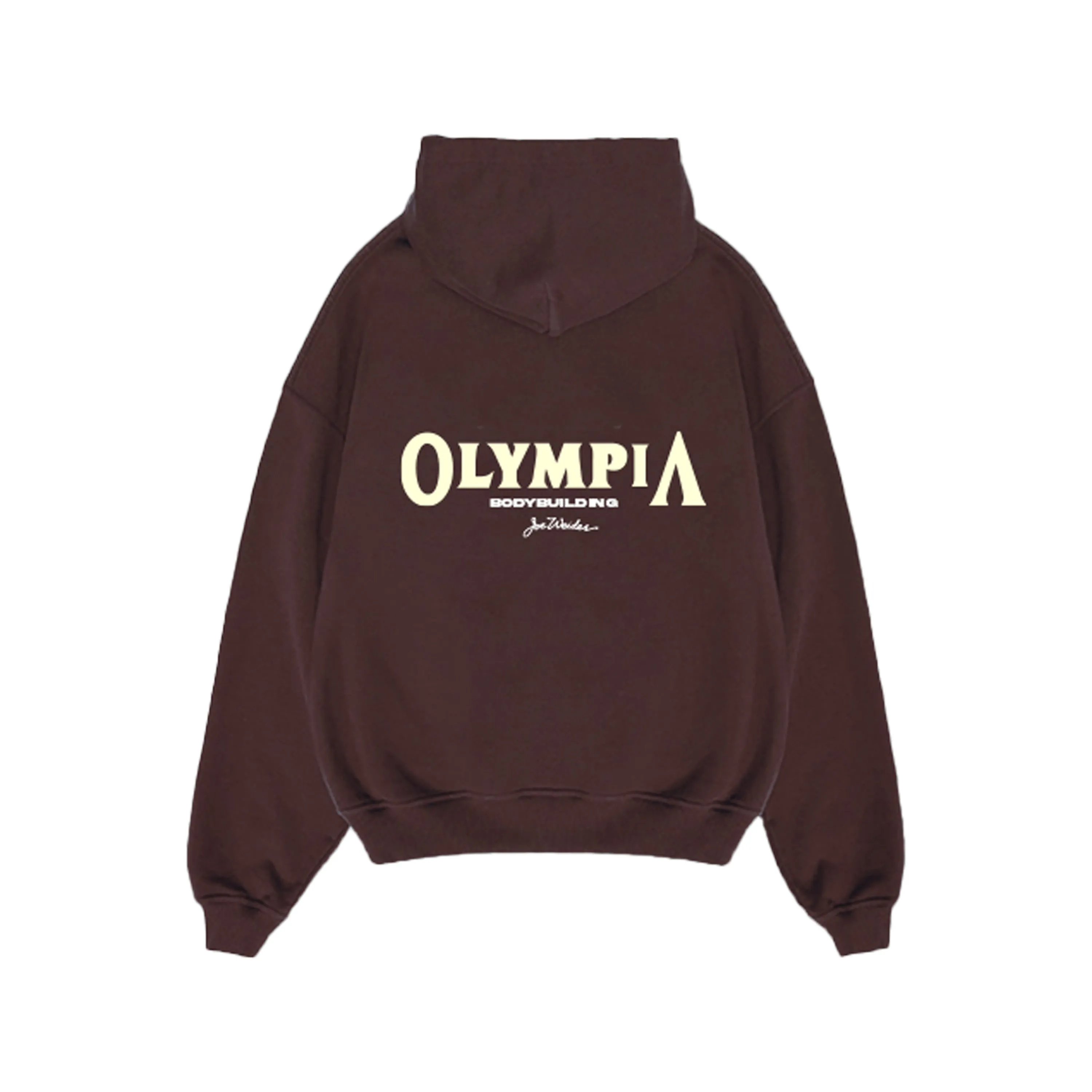 Olympia Pullover Hoodie Brown with and Cream