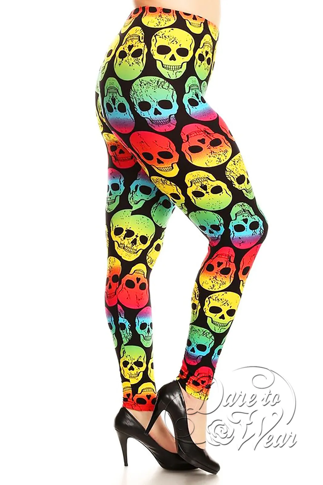 Peached Leggings in Grateful Head