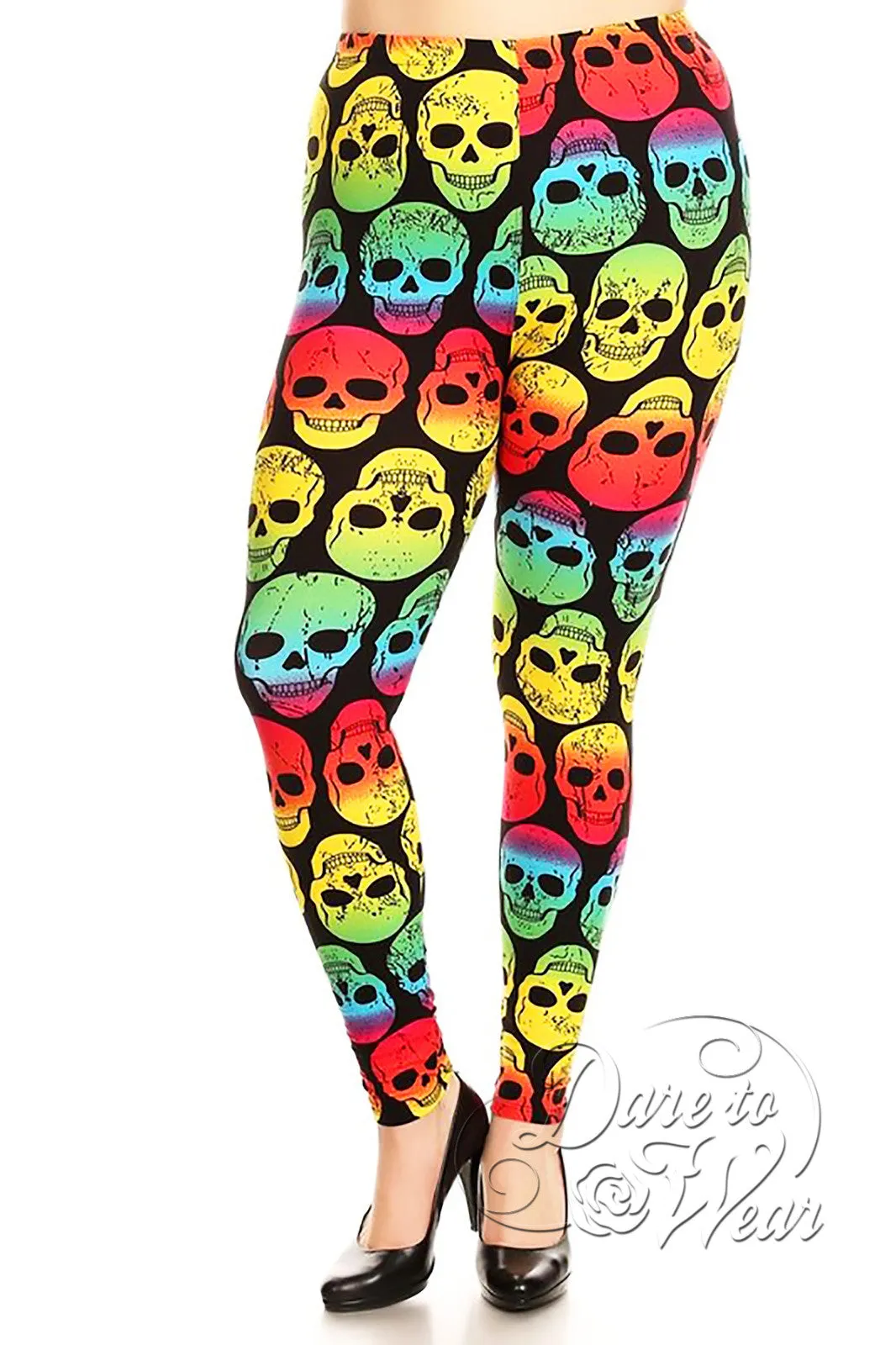 Peached Leggings in Grateful Head