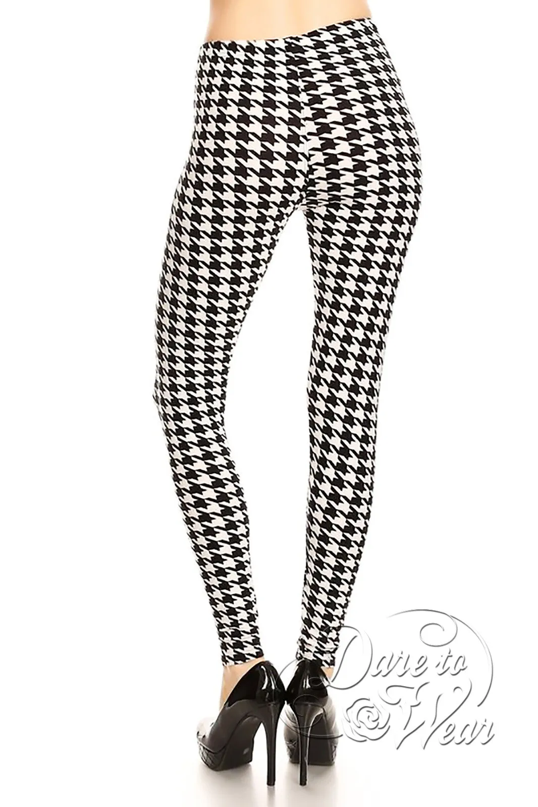 Peached Leggings in Houndstooth