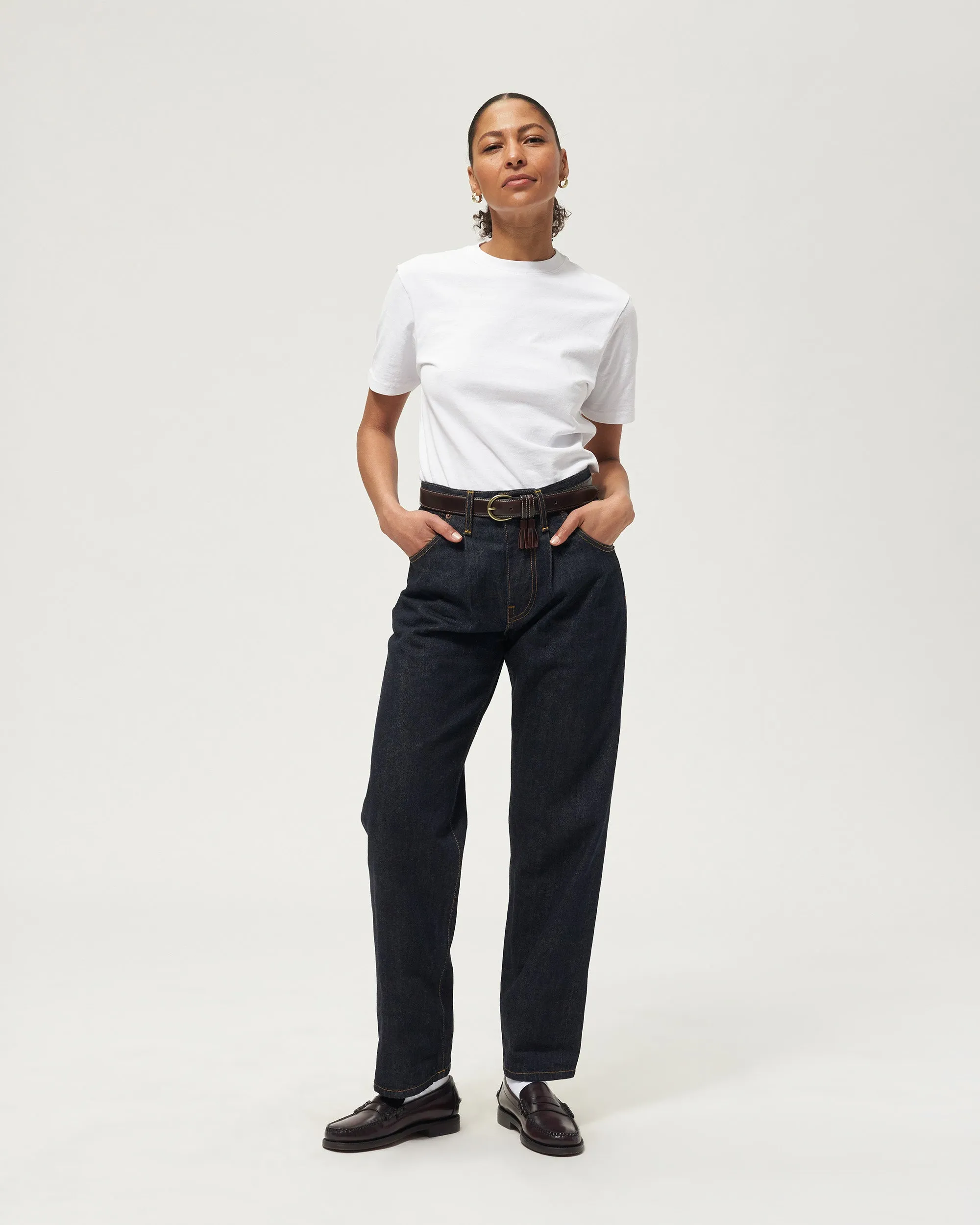 Pleated Jeans