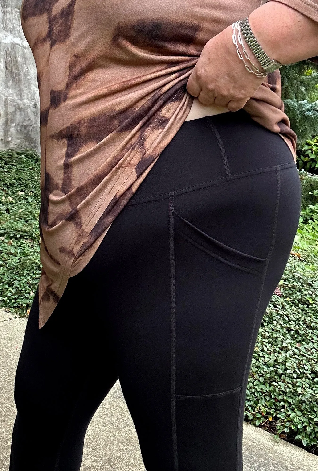 Pocket Legging - Black Bamboo