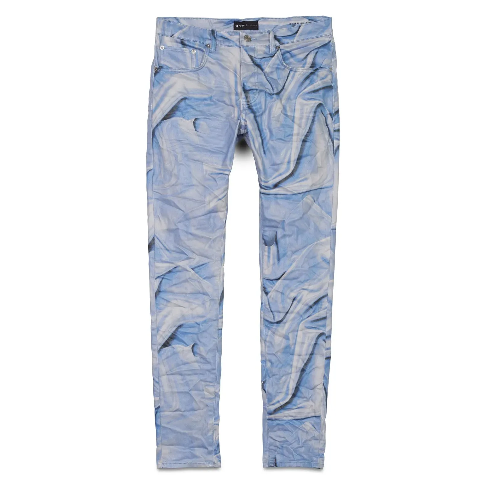 Purple Brand P001 Digital Wrinkle Print With Film Jean