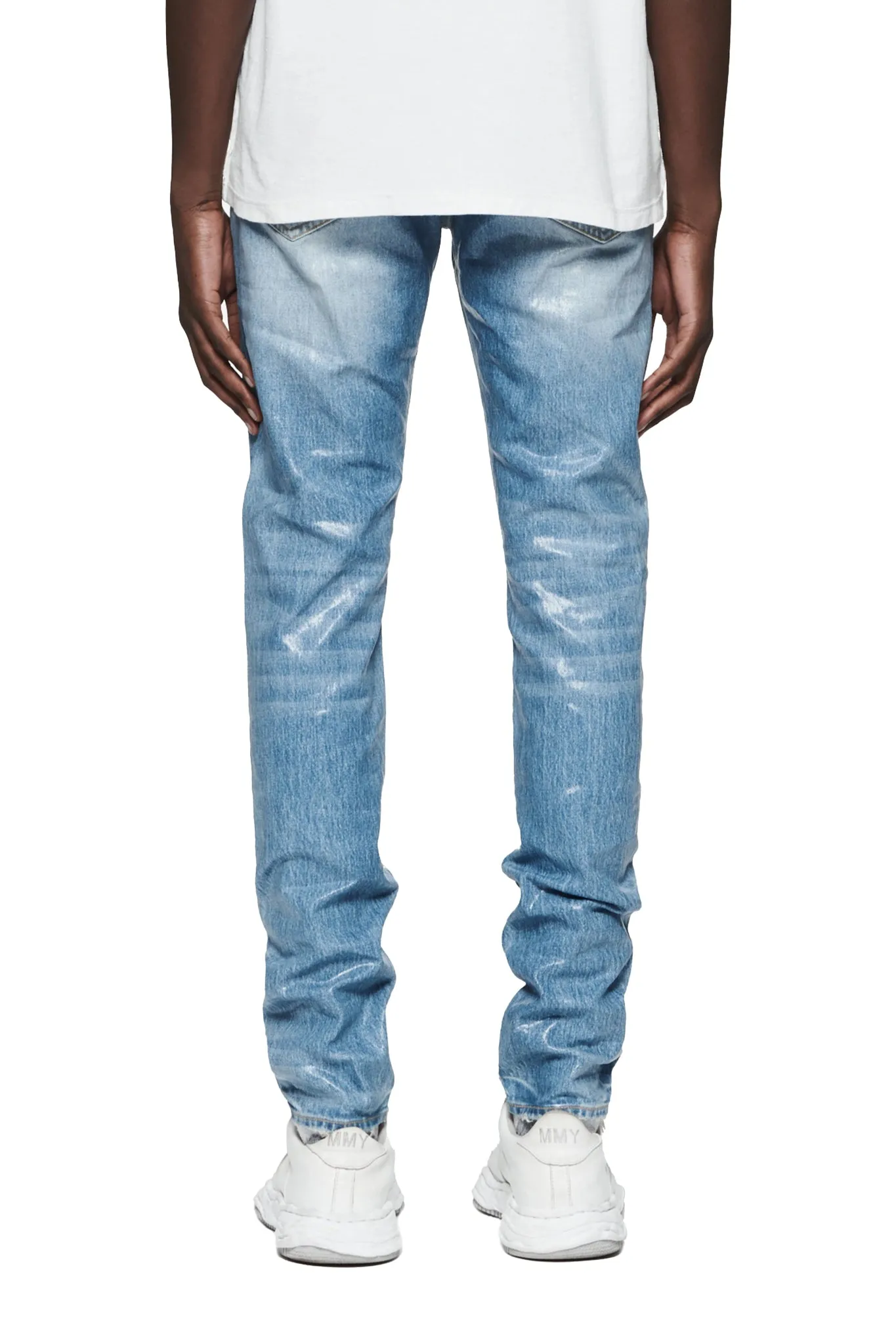 Purple Brand P001-SKCI Skinny Coated Lt Indigo